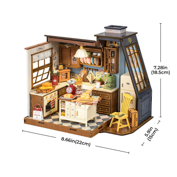 ROLIFE® Þrívíddar viðarpúsl - Baking Kitchen