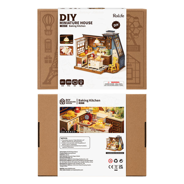 ROLIFE® Þrívíddar viðarpúsl - Baking Kitchen