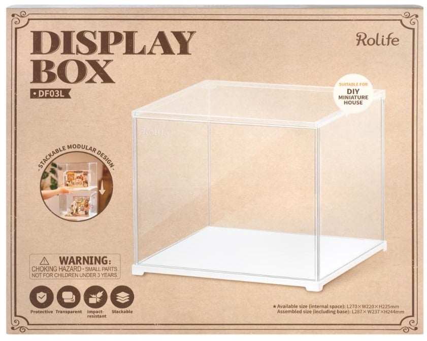 ROLIFE® Miniature House Display Box – Rykhula / Sýningarkassi