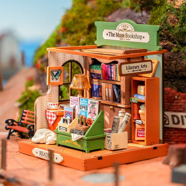 ROLIFE® Þrívíddar viðarpúsl - The Muse Book Shop