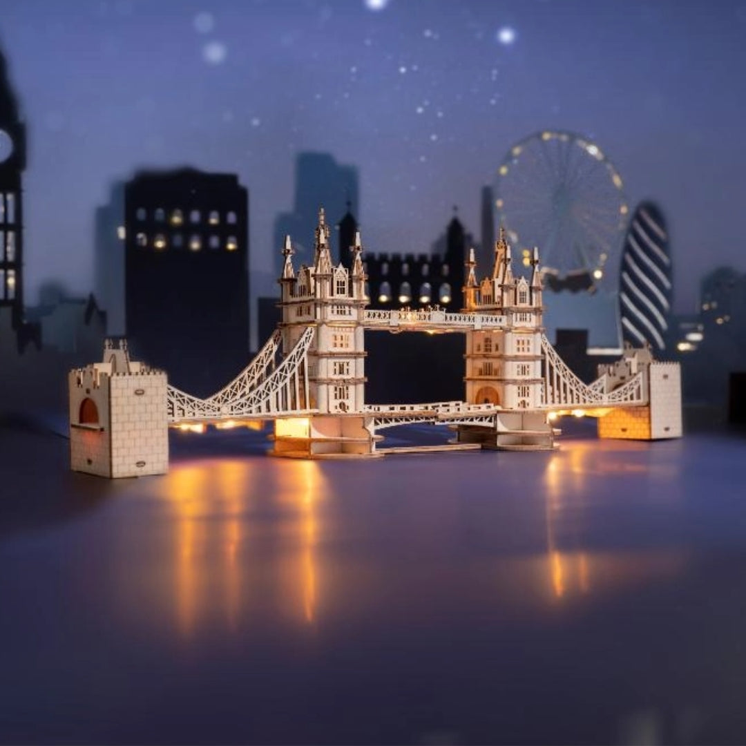 ROLIFE® Þrívíddar viðarpúsl - Tower Bridge
