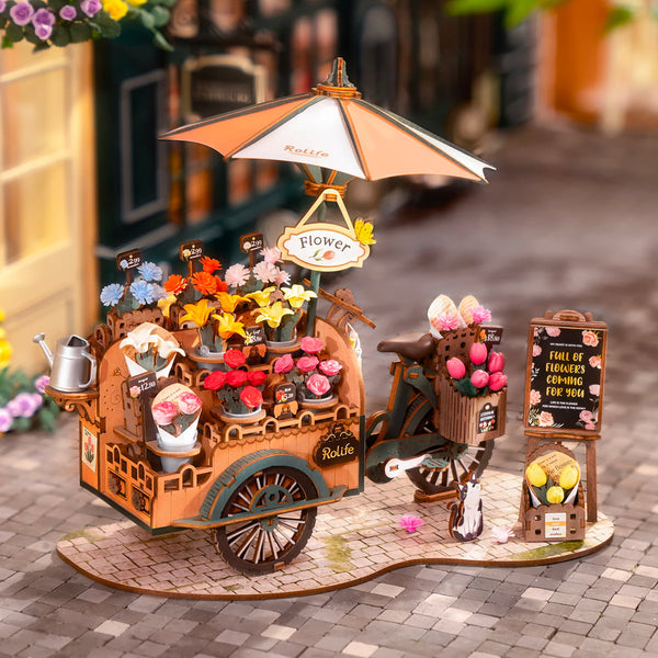 ROLIFE® Þrívíddar viðarpúsl - Blossom Cart TGS03