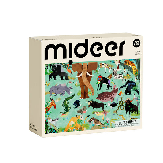 Mideer® Fræðslupúsl: Dýr í Afríku