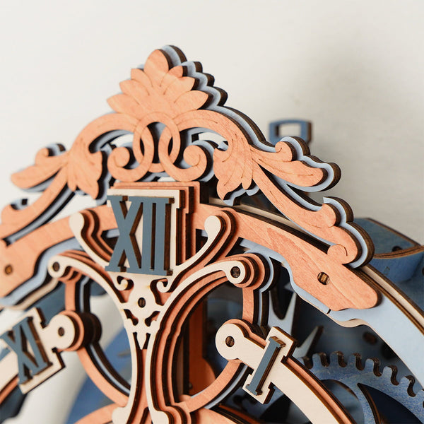 ROKR® Þrívíddar viðarpúsl - Romantic Notes Wall Clock (LC701)