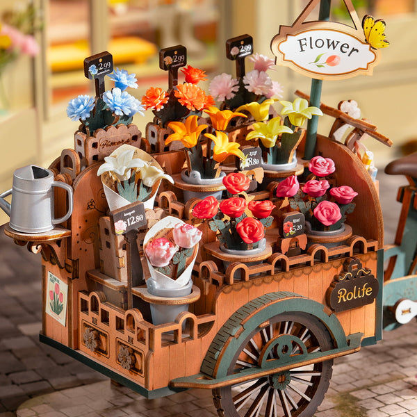 ROLIFE® Þrívíddar viðarpúsl - Blossom Cart TGS03