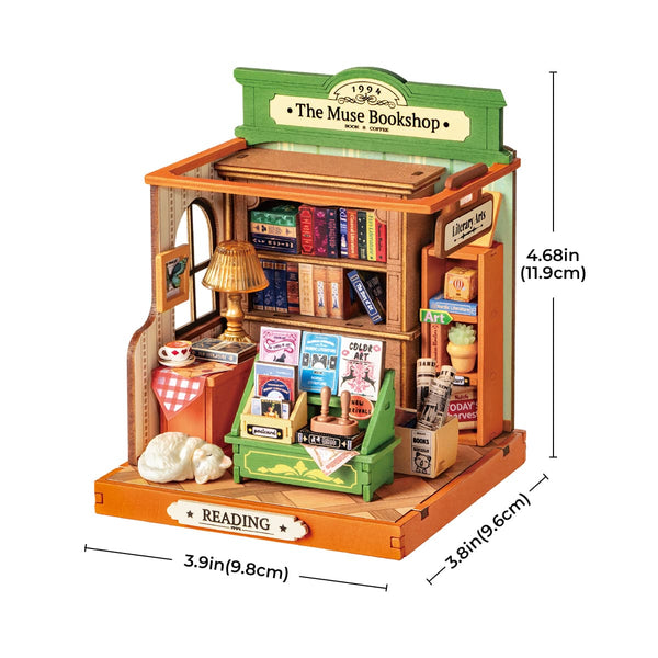 ROLIFE® Þrívíddar viðarpúsl - The Muse Book Shop
