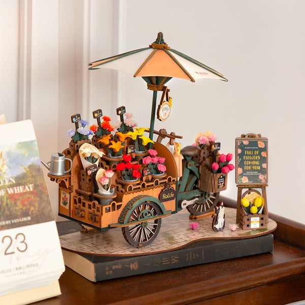 ROLIFE® Þrívíddar viðarpúsl - Blossom Cart TGS03