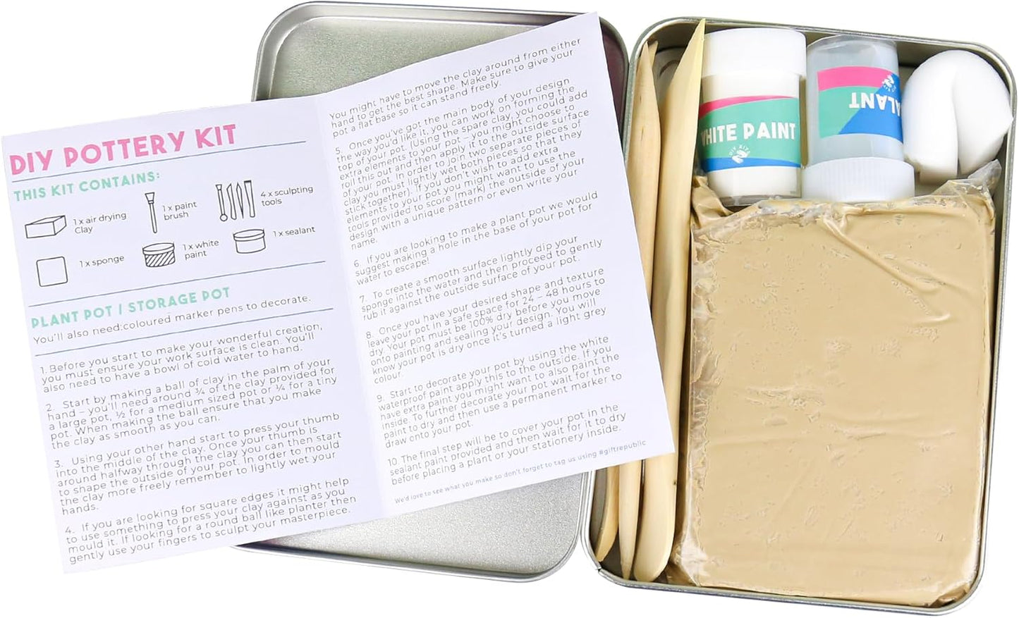 Gift Republic® Pottery kit DIY