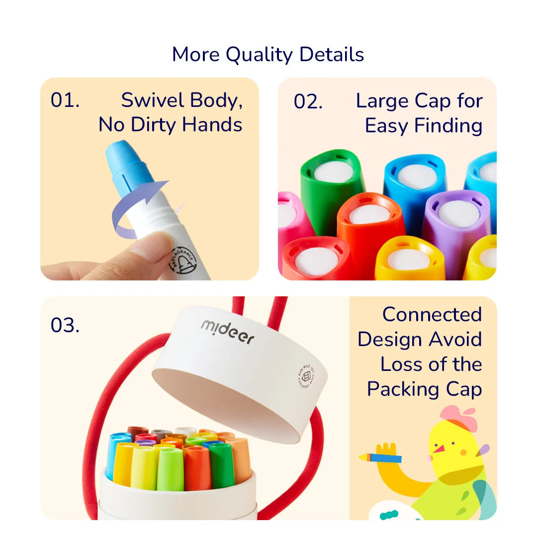 Mideer® Vaxlitir - 36 litir