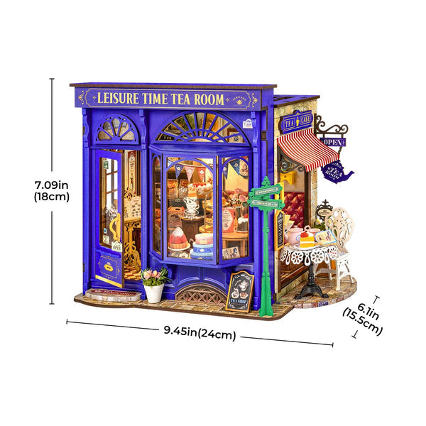 ROLIFE® Þrívíddar viðarpúsl - Leisure Time Tea Room DG171
