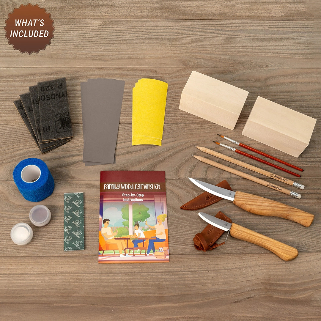 BEAVERCRAFT® Tálgunarsett fjöldskyldu