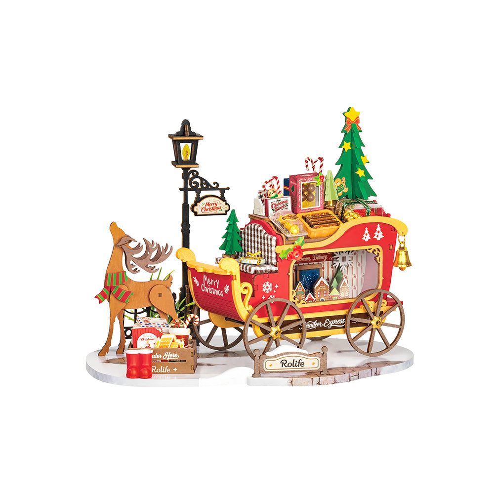 ROLIFE® Þrívíddar viðarpúsl - Reindeer Express