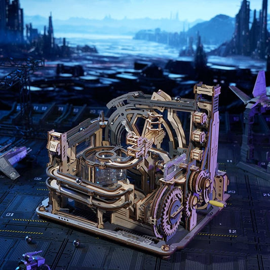 ROLIFE® Þrívíddar viðarpúsl - Marble spaceport