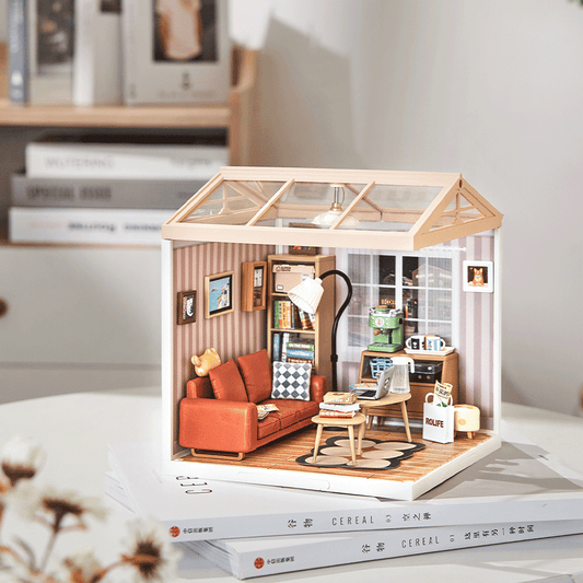 ROLIFE® Þrívíddar viðarpúsl - Cozy Living Lounge (DW007)