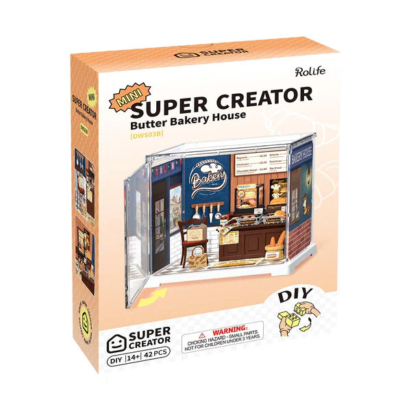 ROLIFE® Þrívíddar viðarpúsl - Butter Bakery House DWS03