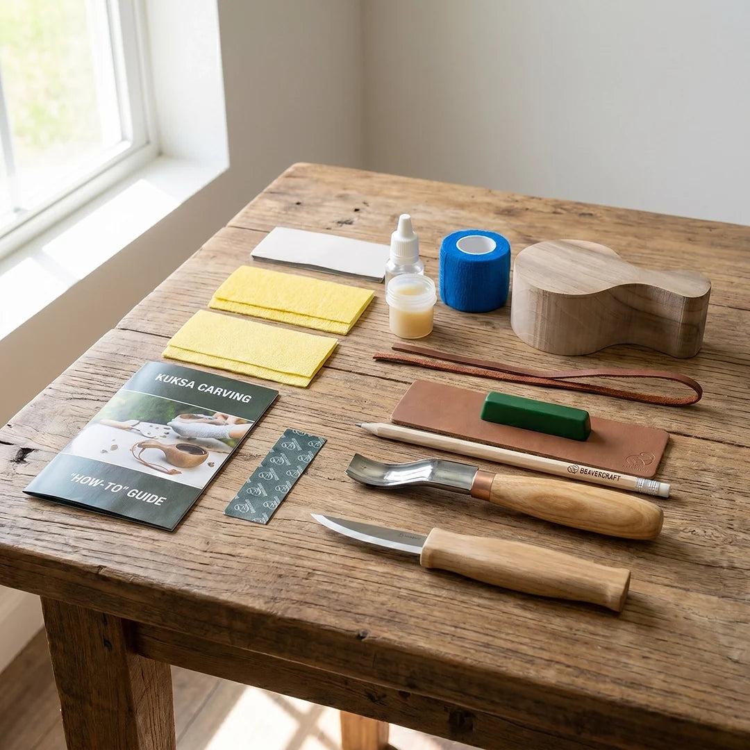 BEAVERCRAFT® Tálgunarsett - Kuksa Carving Kit