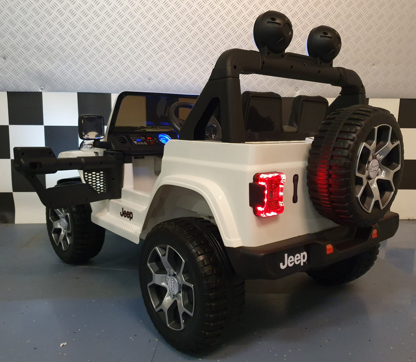 Rafmagnsbíll Fyrir Krakka (Jeep Wrangler)
