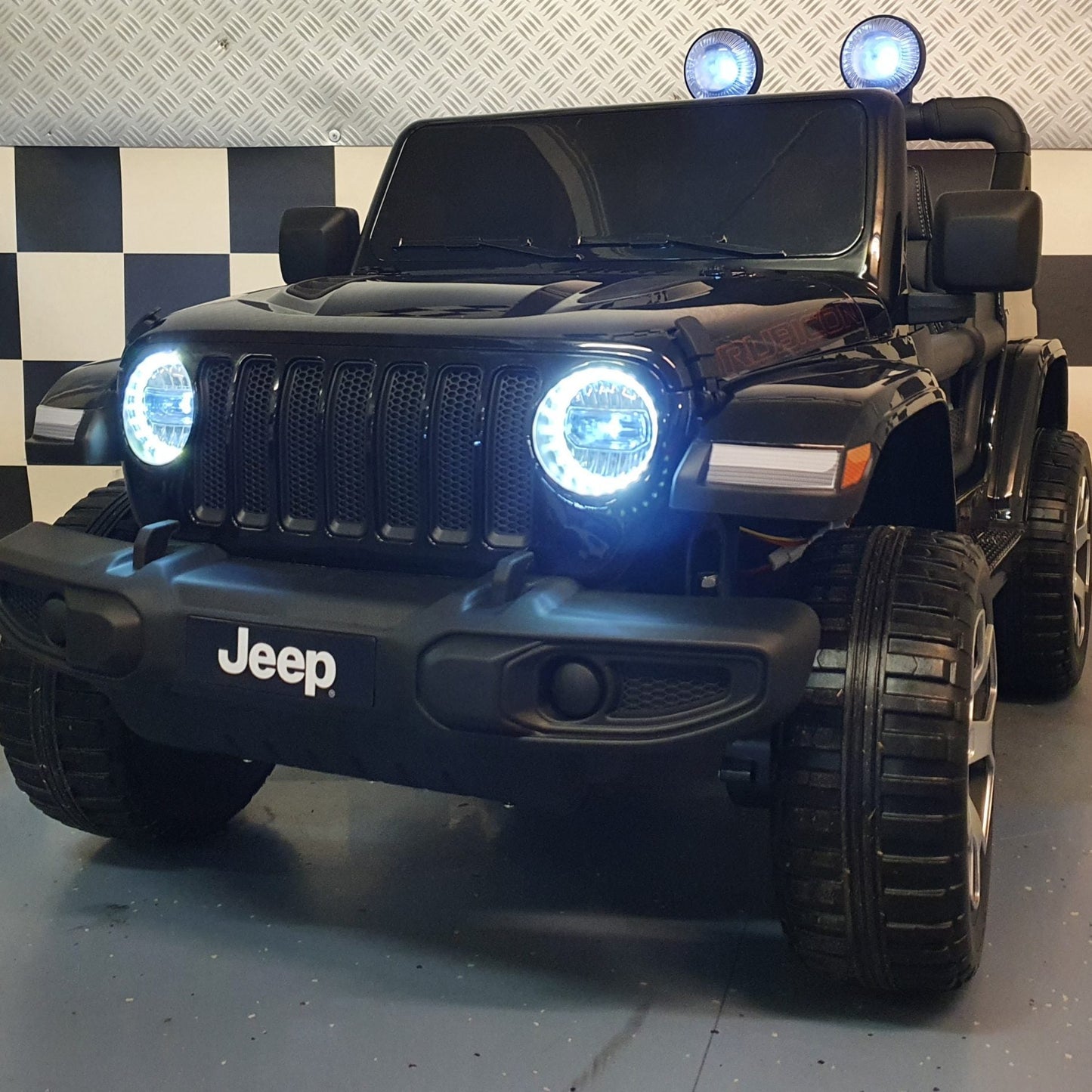 Rafmagnsbíll Fyrir Krakka (Jeep Wrangler)