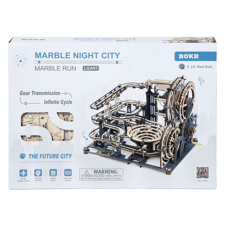 ROLIFE® Þrívíddar viðarpúsl - Marble Night City