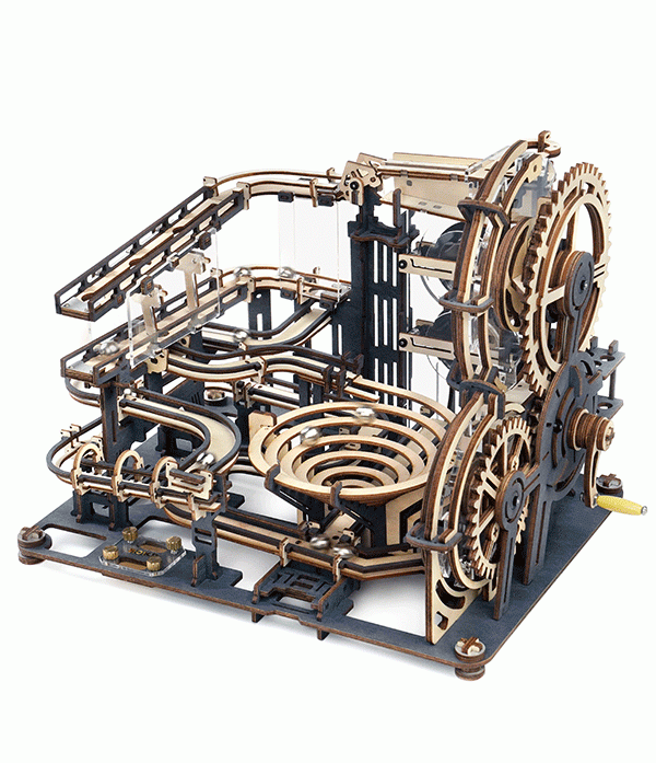 ROLIFE® Þrívíddar viðarpúsl - Marble Night City