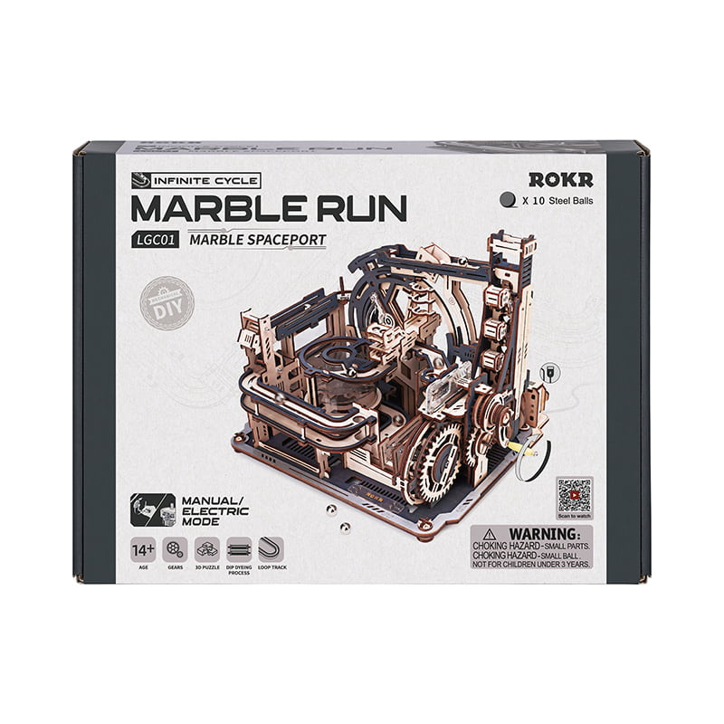 ROLIFE® Þrívíddar viðarpúsl - Marble spaceport