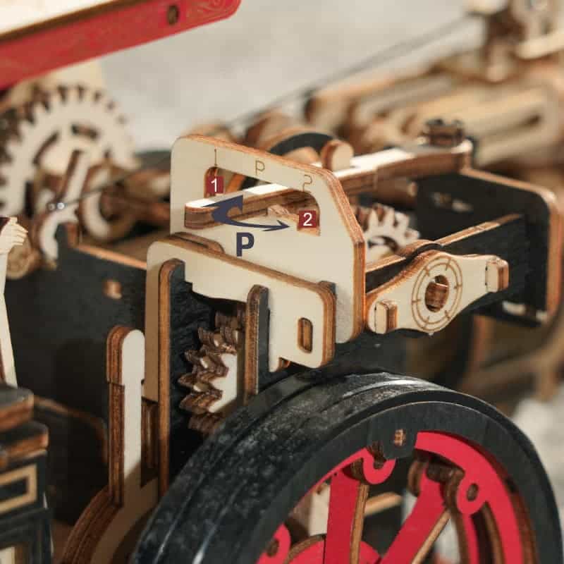 ROKR® Þrívíddar viðarpúsl - Steam Engine