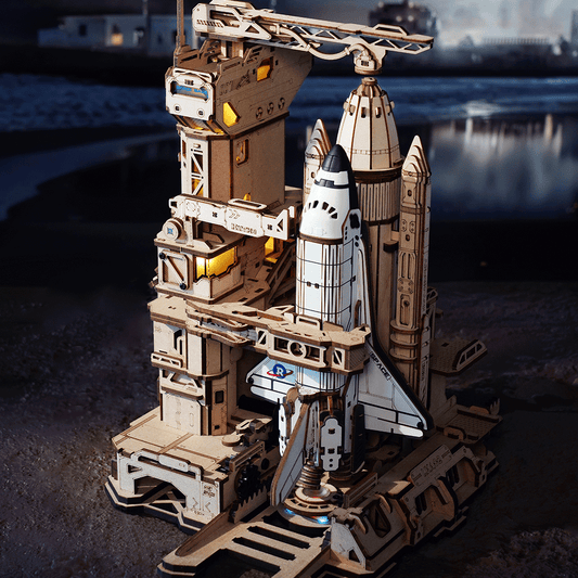 ROKR® Þrívíddar viðarpúsl - Space Shuttle