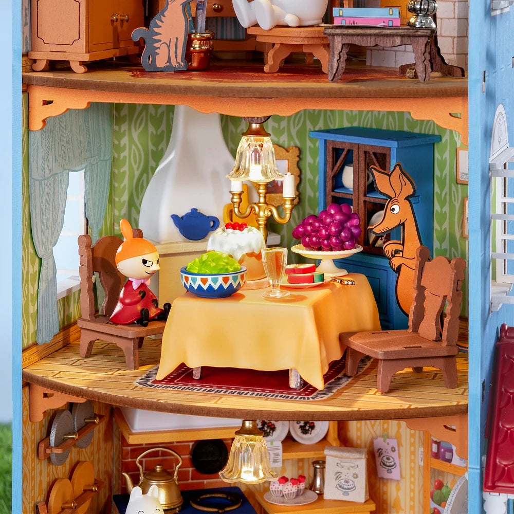 ROLIFE® Þrívíddar viðarpúsl - Moominhouse