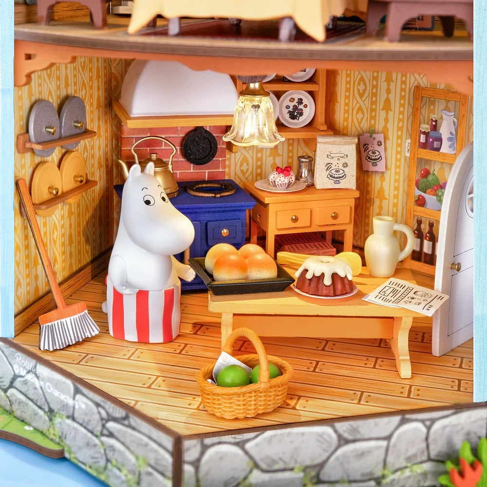 ROLIFE® Þrívíddar viðarpúsl - Moominhouse