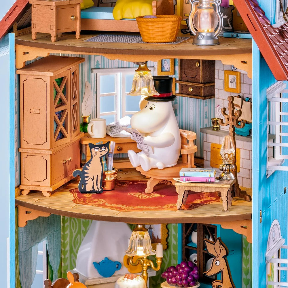 ROLIFE® Þrívíddar viðarpúsl - Moominhouse