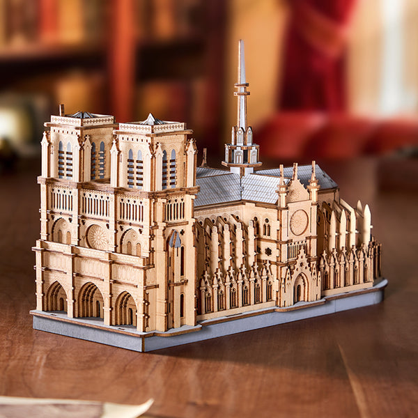 ROLIFE® Þrívíddar viðarpúsl - Paris Cathedral