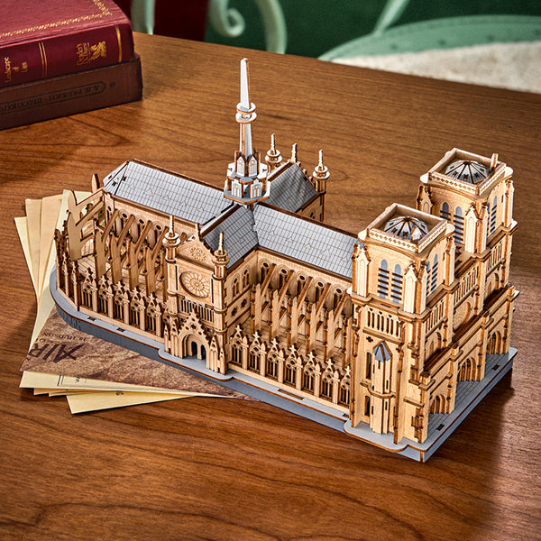ROLIFE® Þrívíddar viðarpúsl - Paris Cathedral