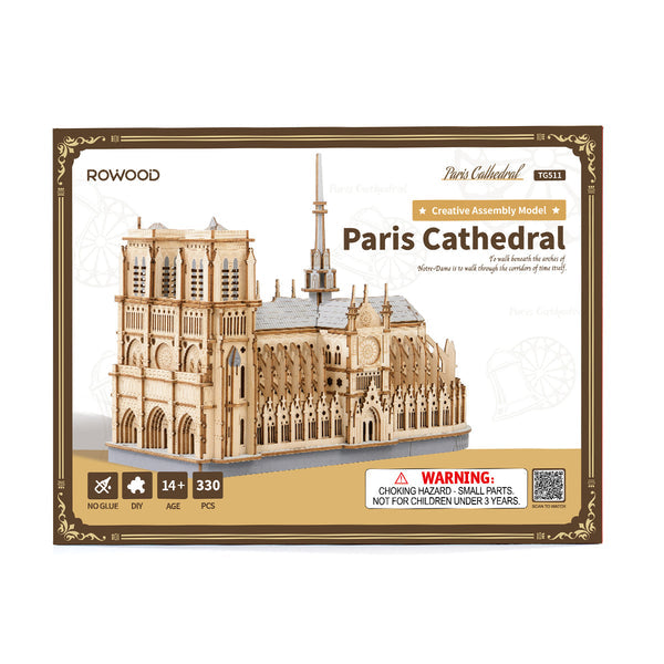 ROLIFE® Þrívíddar viðarpúsl - Paris Cathedral