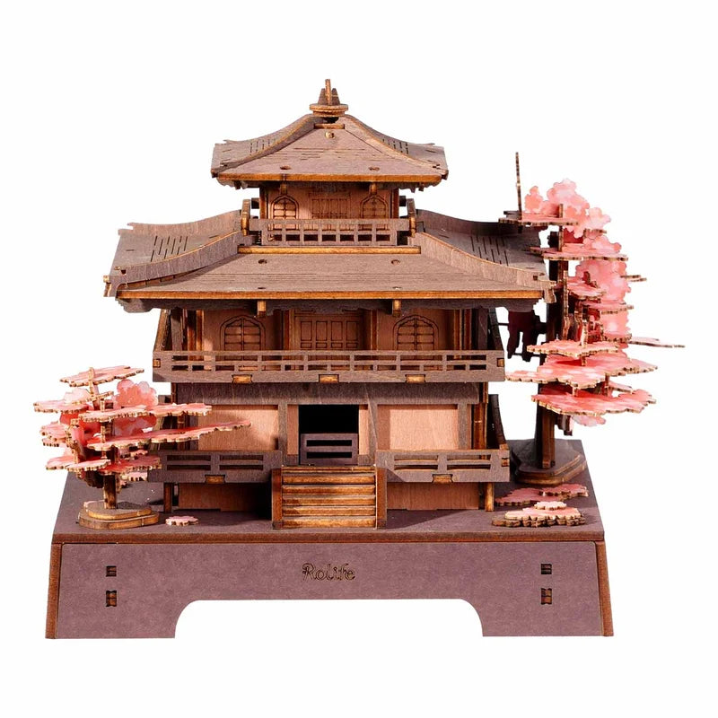 ROLIFE® Þrívíddar viðarpúsl - Sakura Pavilion