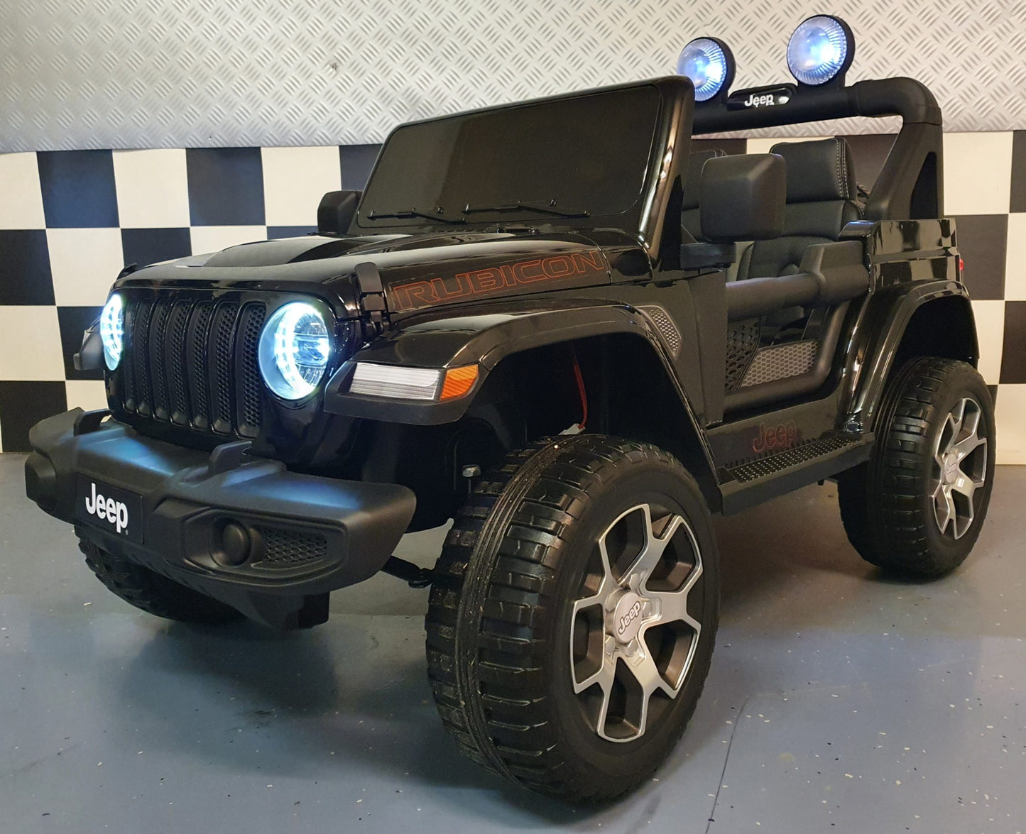 Rafmagnsbíll Fyrir Krakka (Jeep Wrangler)