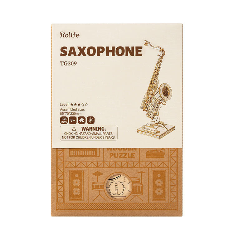 ROLIFE® Þrívíddar viðarpúsl - Saxophone