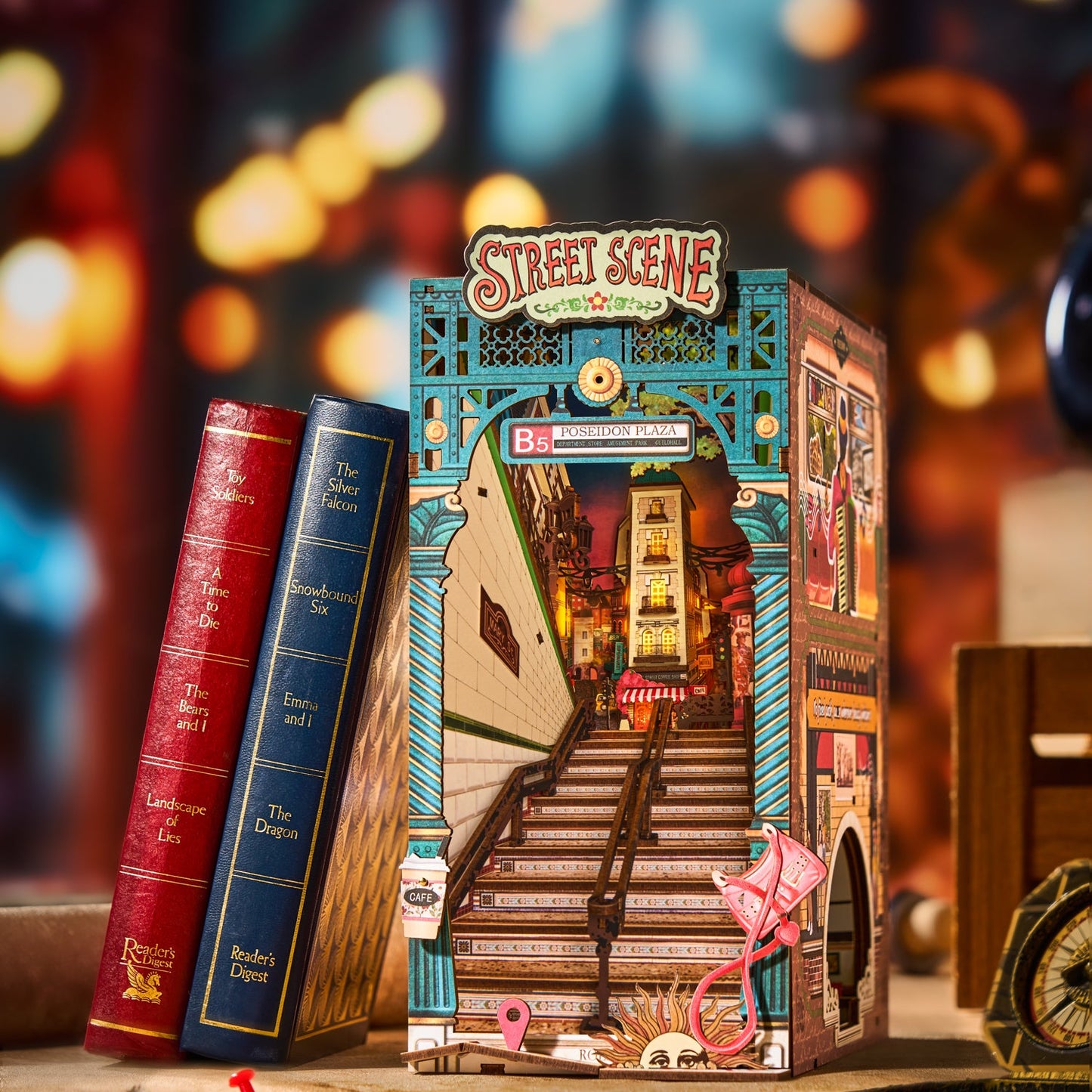 ROLIFE® Þrívíddar viðarpúsl - Street Scene