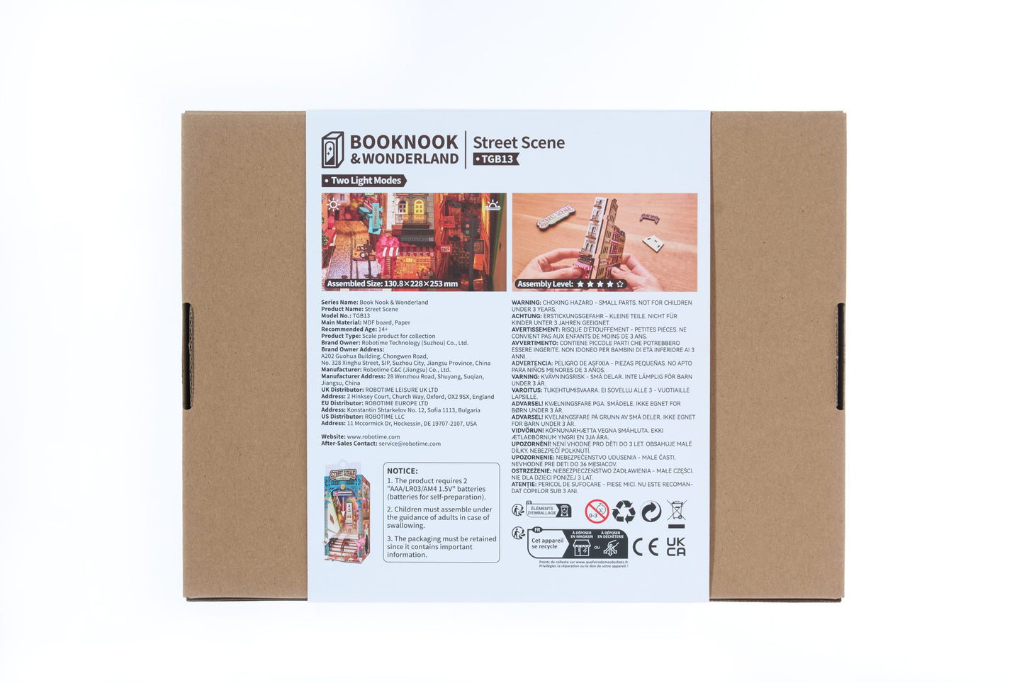 ROLIFE® Þrívíddar viðarpúsl - Street Scene