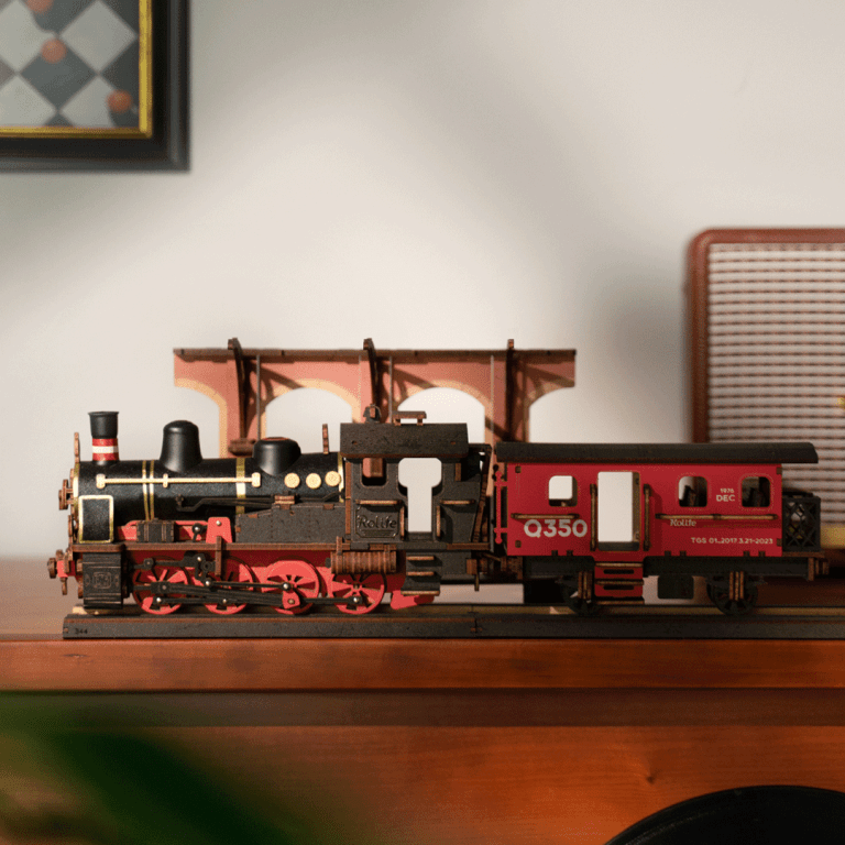 ROLIFE® Þrívíddar viðarpúsl Steam Journey (Lestarmódel)