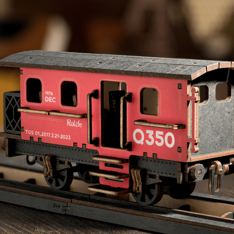 ROLIFE® Þrívíddar viðarpúsl Steam Journey (Lestarmódel)