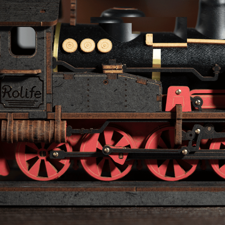 ROLIFE® Þrívíddar viðarpúsl Steam Journey (Lestarmódel)