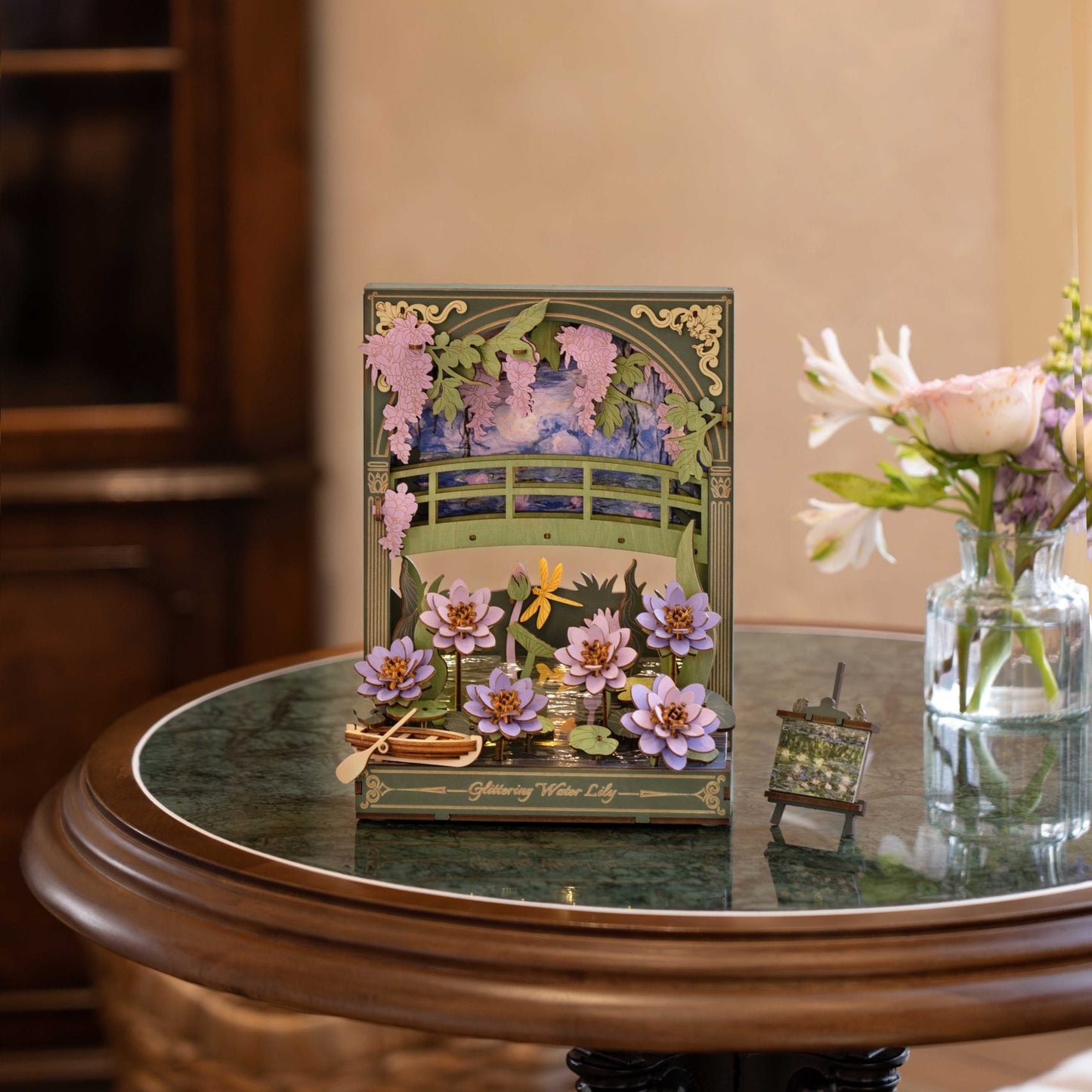ROLIFE® Þrívíddar viðarpúsl - Glittering Water Lily