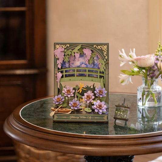 ROLIFE® Þrívíddar viðarpúsl - Glittering Water Lily