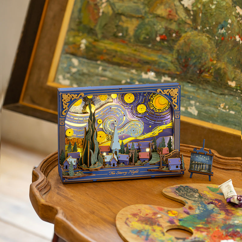 ROLIFE® Þrívíddar viðarpúsl - Starry night