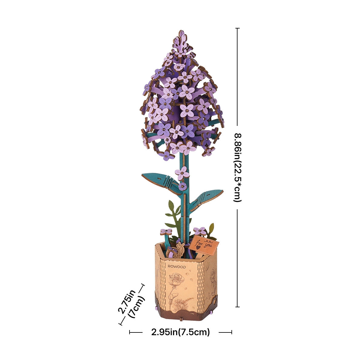 ROLIFE® Þrívíddar viðarpúsl - Lilac