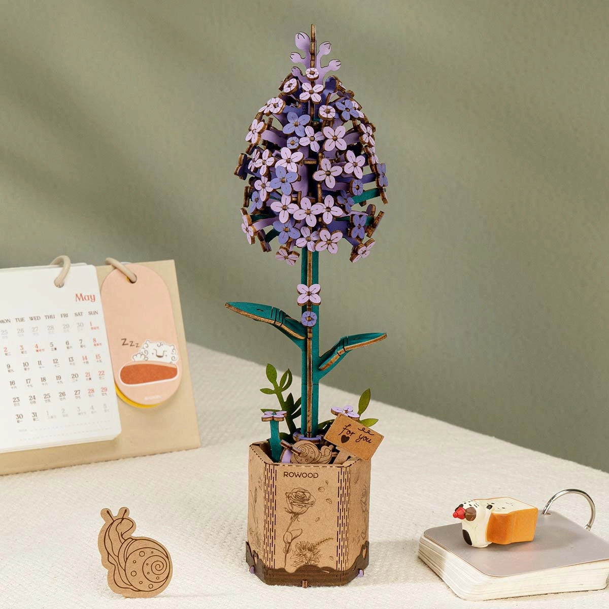 ROLIFE® Þrívíddar viðarpúsl - Lilac