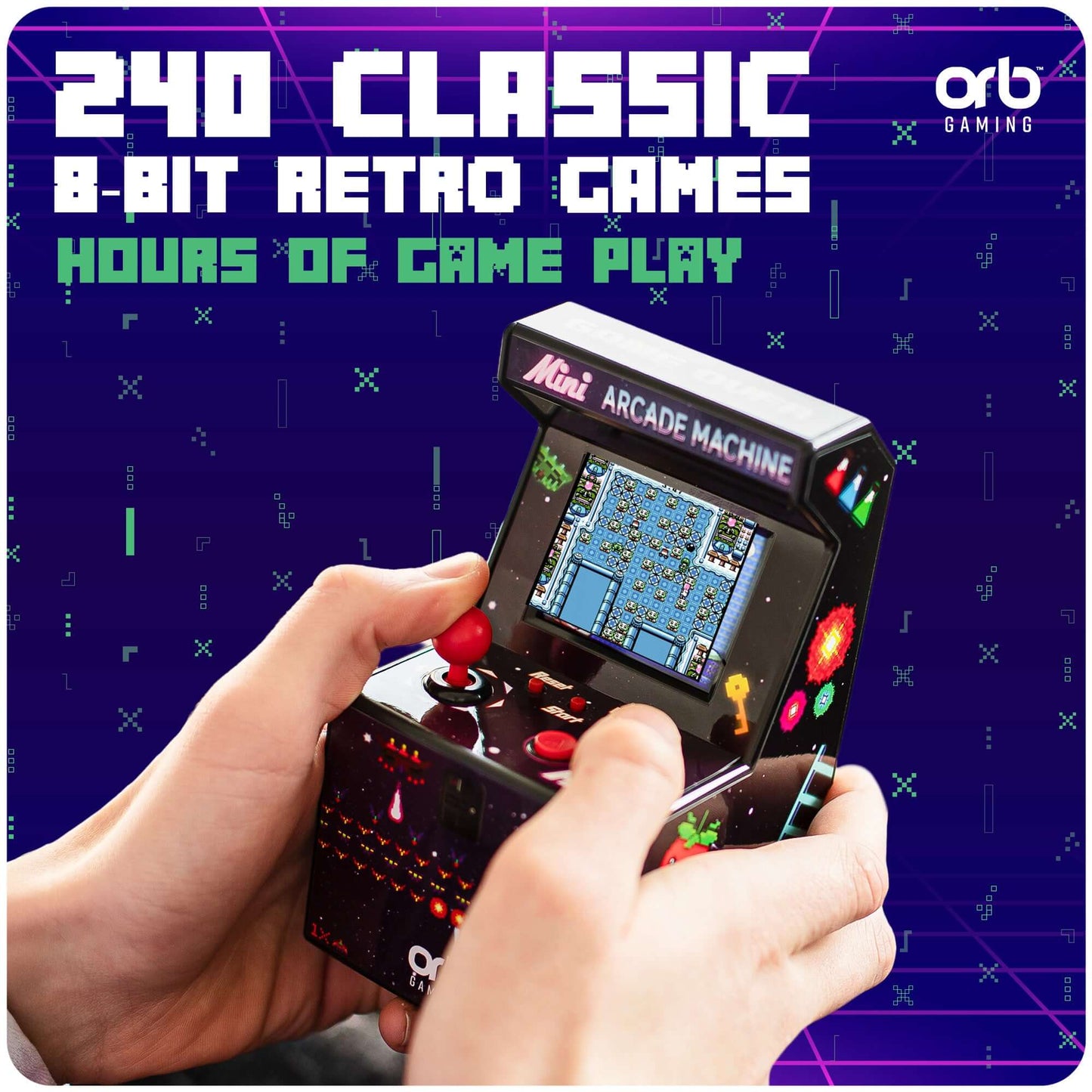 Orb® - Retro Mini Arcade (240 Leikir)