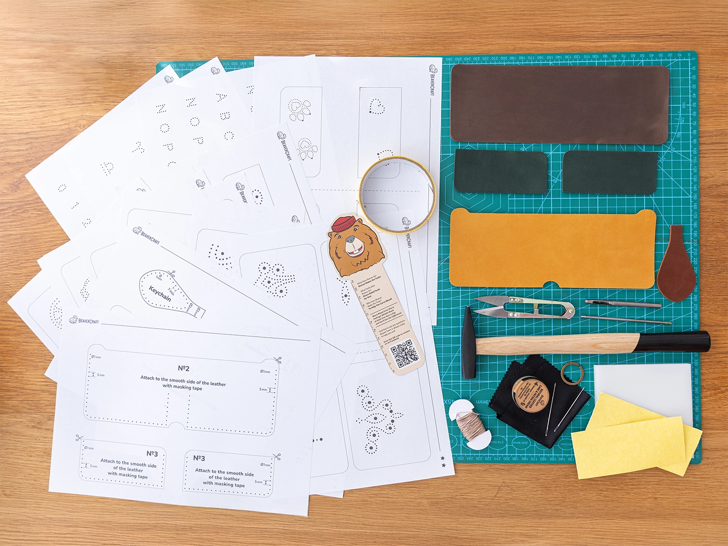 BEAVERCRAFT® DIY Leðurveski