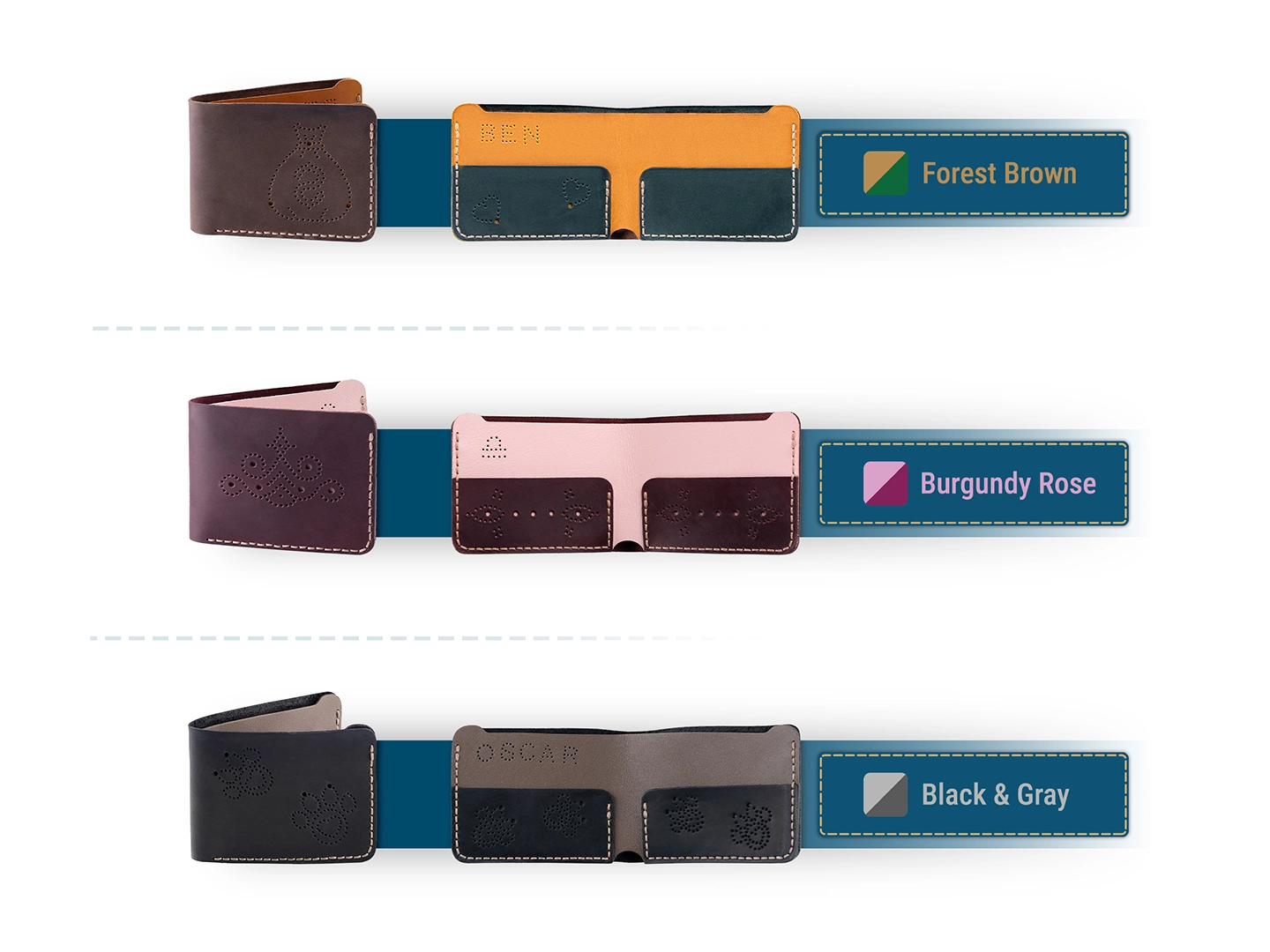 BEAVERCRAFT® DIY Leðurveski