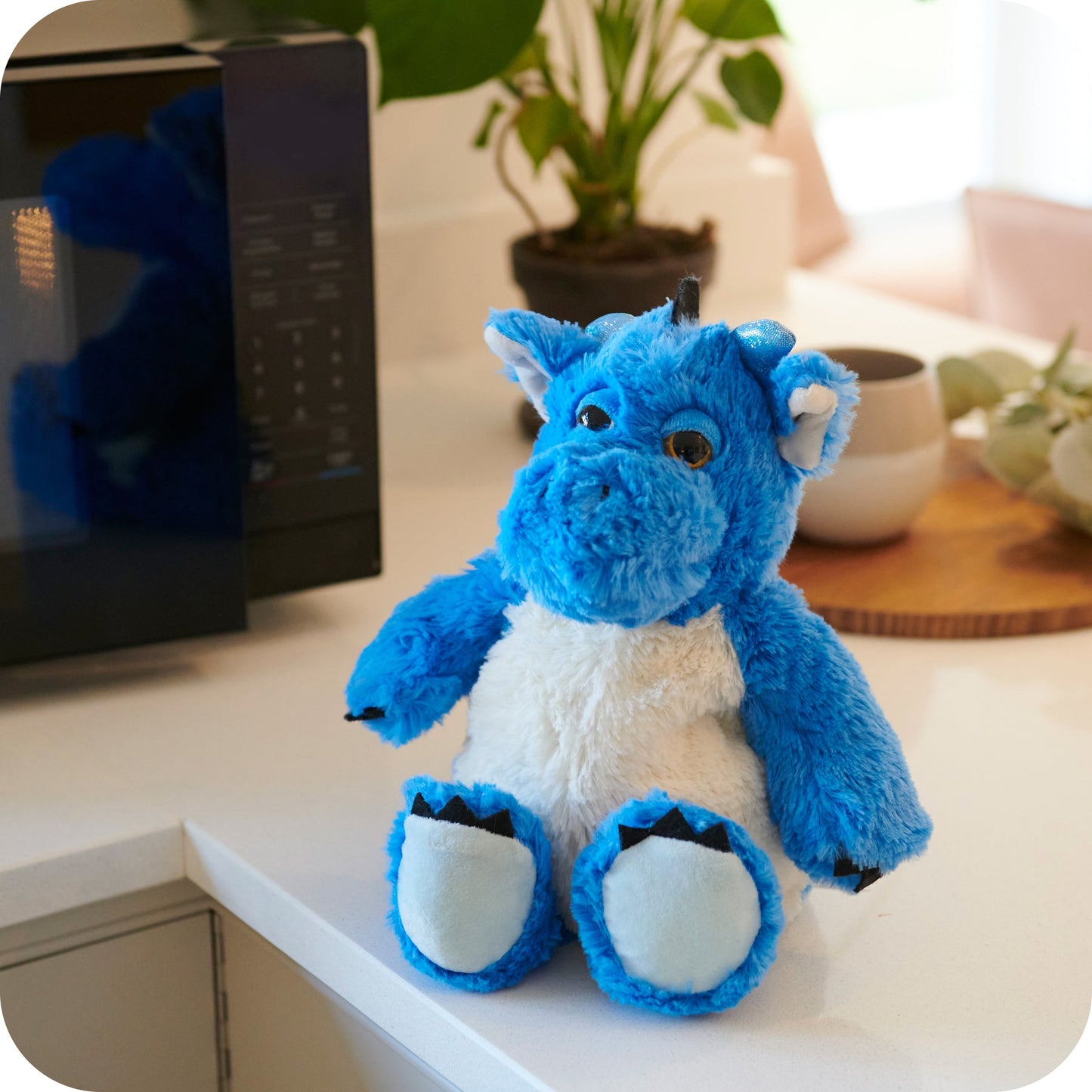 Warmies junior® Blár dreki Hitabangsi